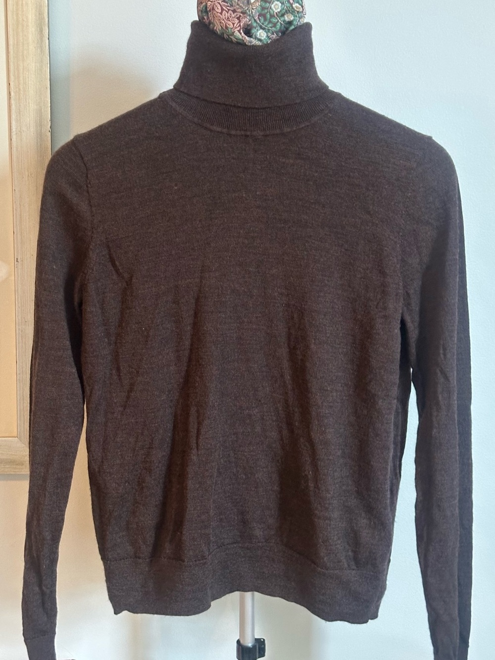 GAP Merino Turtleneck Sweater Terra Brown M